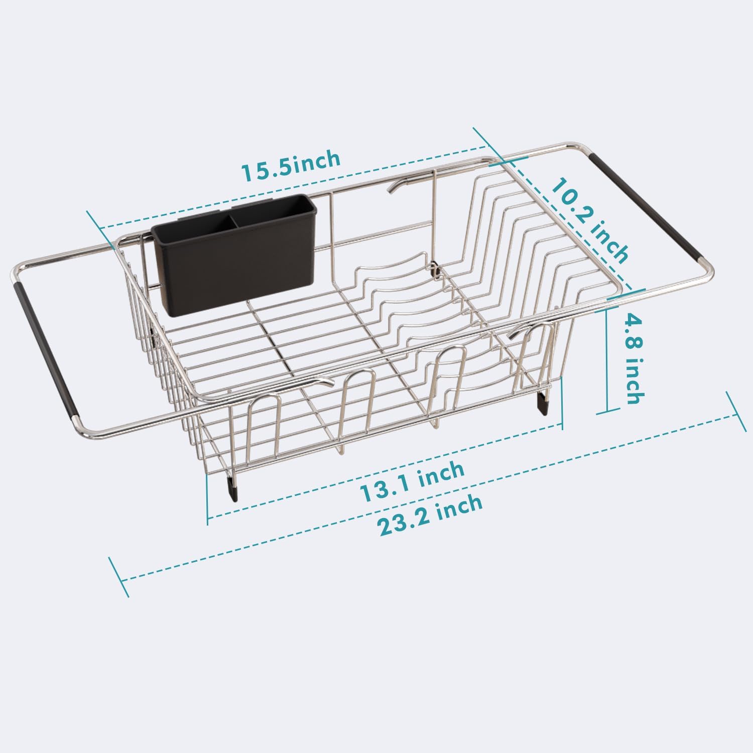 Expandable Stainless Steel Sink Dish Rack