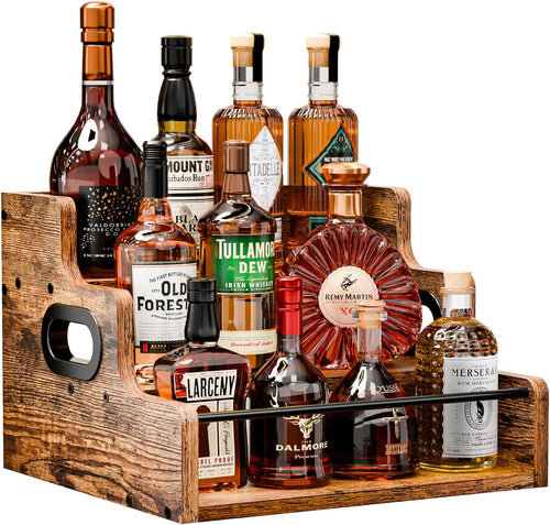 Home Retro Liquor Display Shelf Stand